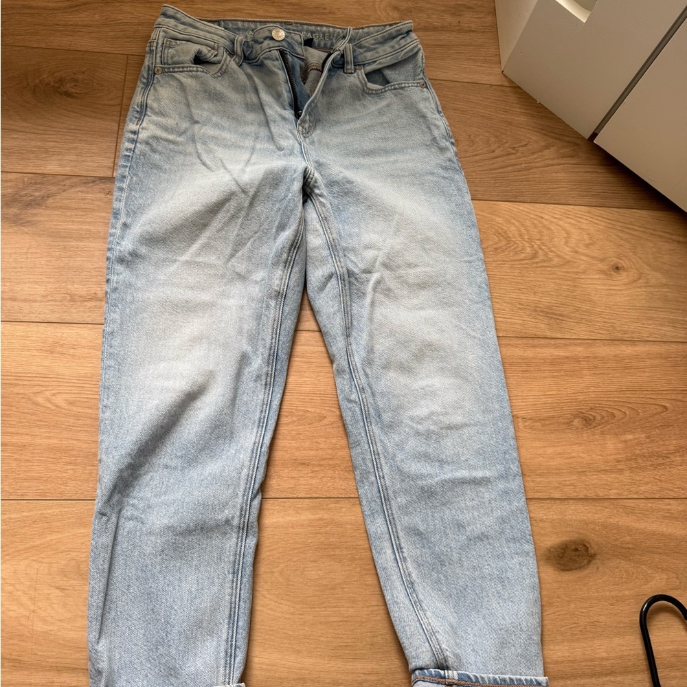 American Eagle Outfitters Light Blue Straight Leg Jeans